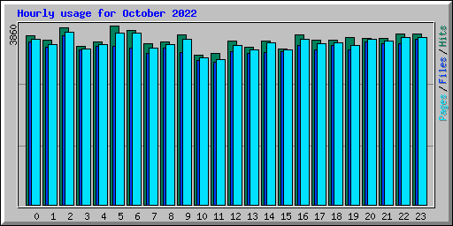 Hourly usage for October 2022